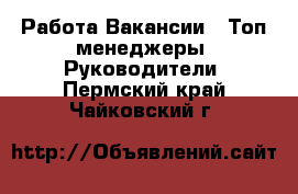 Работа Вакансии - Топ-менеджеры, Руководители. Пермский край,Чайковский г.